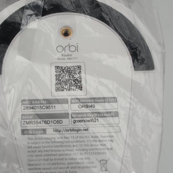 Netgear Orbi 770 Series Tri-band Mesh Wi-Fi 7 - Satellite RBE770 & Router RBE771 - Picture 12 of 15